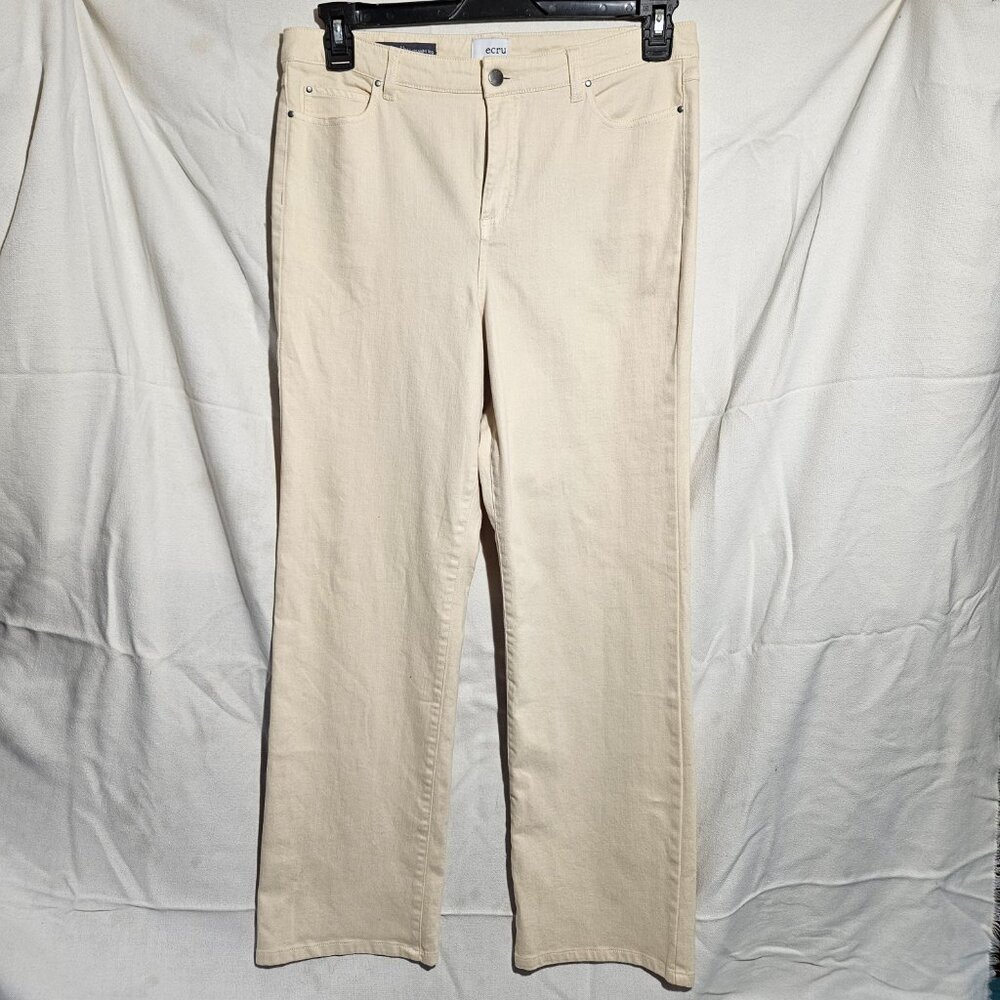 Ecru Fidelity Malibu Jean ecru size 30 straight leg